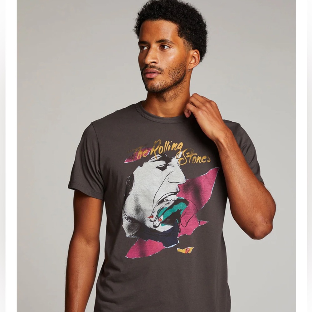 Rolling Stones Men’s Chaser Band T-shirt Short Sleeve Large‎ Music Graphic